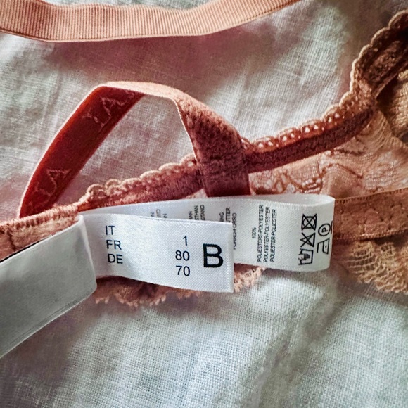 Rose lave La Perla balconette lace bra | 30 B - Picture 4 of 7